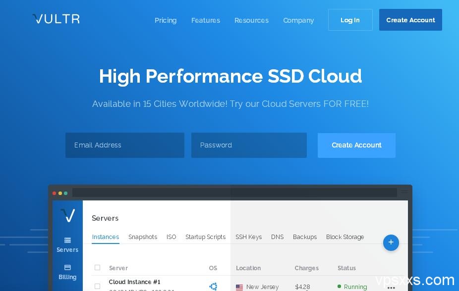 搞事情！搞事情！vultr推出月付2.5美元便宜VPS