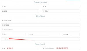 woothosting填写帐号信息