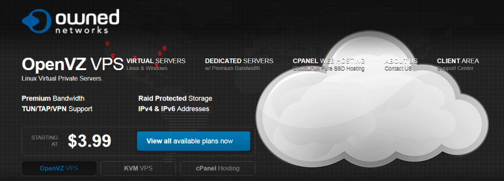 Owned-Networks美国6机房，OpenVZ月付2.5美元年付13美元，KVM月付4.99美元，附注册教程