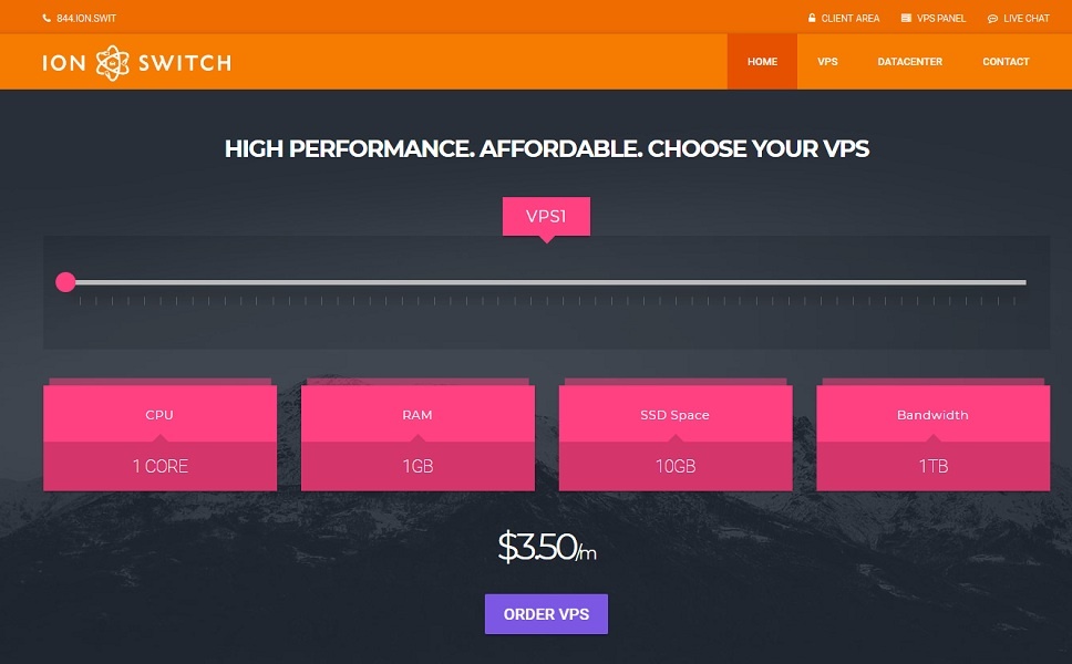 IonSwitch西雅图VPS限时促销：1核512M/5G SSD/500GB流量/1Gbps/KVM/12.5美元/年  附注册教程