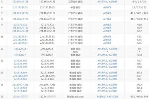 ION新加坡移动线路VPS移动去程路由