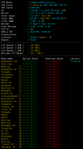 海星云日本大阪VPS硬件测试