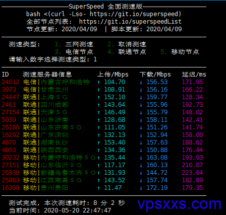 三网测速