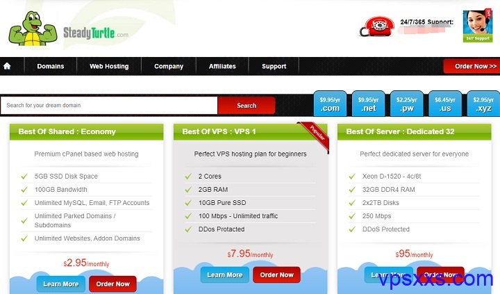 SteadyTurtle美国达拉斯VPS：2核6G/40GB NVMe/1TB流量/1Gbps/9.95美元/月，可选Windows系统