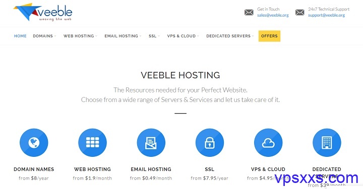 Veeble荷兰/德国/美国机房9折：2.02美元/月起，Linux VPS/Windows VPS/独立服务器均参加促销，支持支付宝/财付通