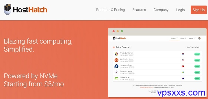 Hosthatch大硬盘vps 18美元/年，NVMe vps 20美元/年，美国/瑞典/西班牙/意大利/波兰/英国机房