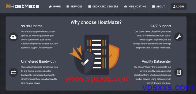 HostMaze：罗马尼亚vps八折促销，1.62欧元/月，无限流量，1Gbps带宽