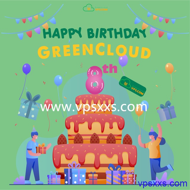 GreenCloudVPS八周年庆：美国机房五折24美元/年，亚洲机房36美元/年起，支持支付宝