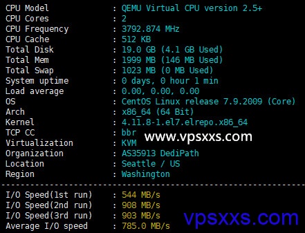 DediPath美国西雅图vps测评：原生IP可解锁NetFlix，电信联通往返直连，移动绕日本