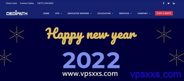 【DediPath】2022新年全场五折10美元/年起，上新AMD VPS，美国独服39美元/月，支持支付宝