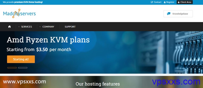 Madcityservers美国洛杉矶/纽约/芝加哥/迈阿密AMD Ryzen kvm VPS六折：1.5美元/月起，无限流量，支持支付宝