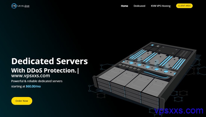 LevelOneServers美国达拉斯专用服务器：44美元/月起，最高192G内存/2TB SSD硬盘