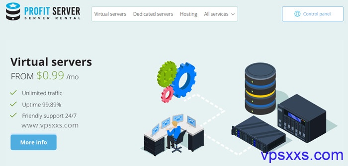 ProfitServer七周年庆：新加坡/美国洛杉矶/亚特兰大/德国/西班牙/荷兰VPS五折，俄罗斯独立服务器六折，2.88美元/月起