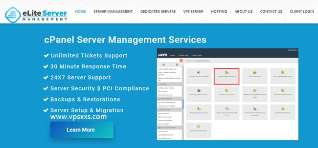 Elite Server Management美国达拉斯/芝加哥VPS八折：8美元/月起，cPanel服务器48美元/月