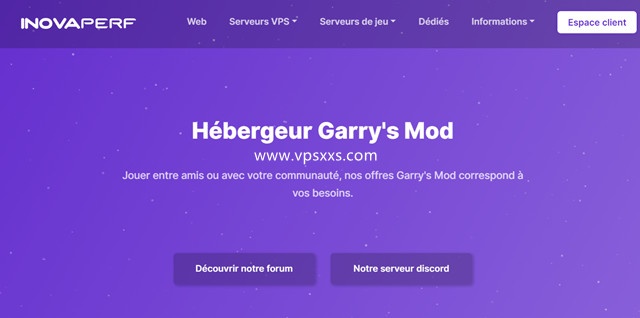 InovaPerf法国VPS：1核2G/15GB NVMe/无限流量/250Mbps/2.45欧元/月