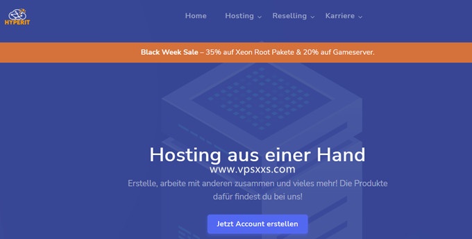 #黑五#HyperIT德国VPS：1核2G/40GB SSD/1TB流量/1Gbps/1.63欧元/月