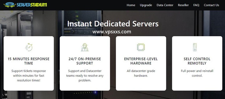 #黑五#ServerStadium美国西雅图独立服务器五折：15美元/月起，5个IPv4/1Gbps带宽/免费IPMI