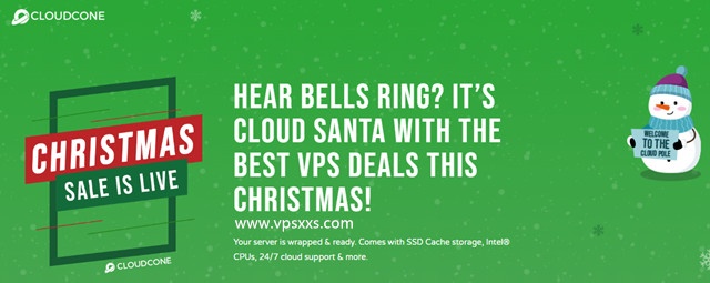 cloudcone圣诞节促销：美国VPS 16.79美元/月起，支持支付宝/Paypal，7天退款保证