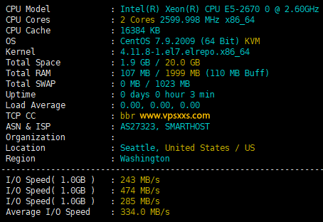 SmartHost美国西雅图VPS测评：解锁Tiktok，三网往返直连联通回程AS4837，适合联通电信用户