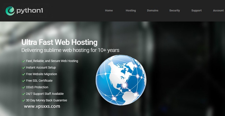 Python1美国迈阿密/纽约/堪萨斯VPS：3美元/月，全托管/30天退款保证/每日备份/100gbps DDOS保护