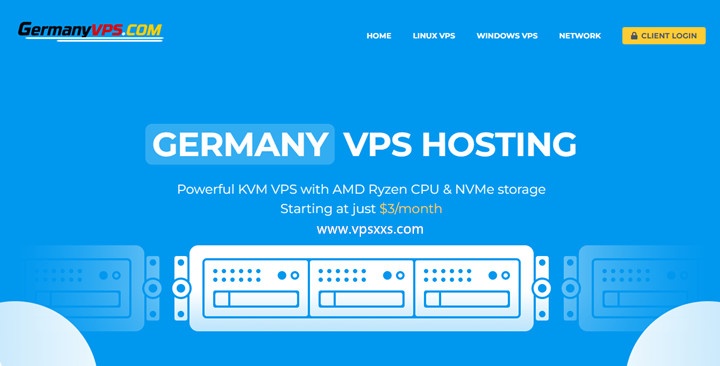 GermanVPS德国VPS：1核1G/15GB NVMe/1TB流量/10Gbps/3美元/月，24小时退款保证