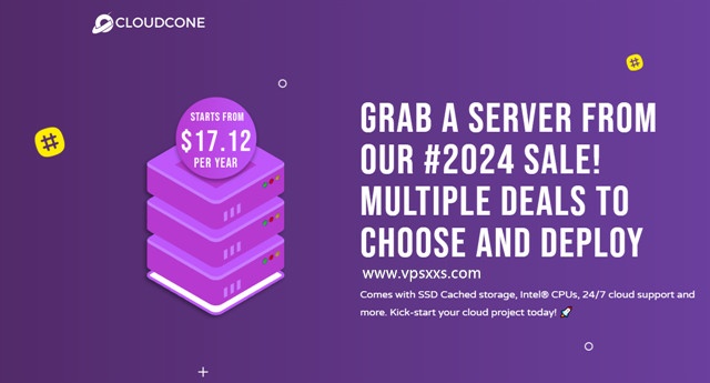 cloudcone2024年美国VPS促销：17.12美元/年起，支持支付宝/Paypal