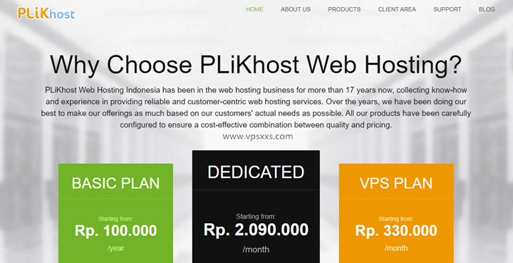 PLiKhost印度尼西亚VPS：1核2G/40GB硬盘/无限流量/33美元/月，全托管机型