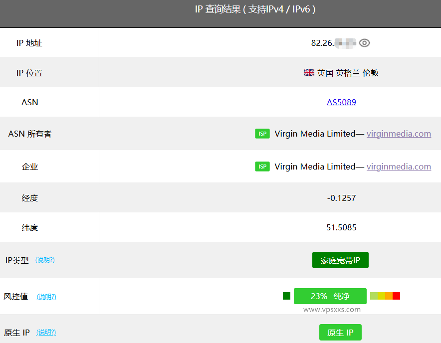 ping0.cc检测