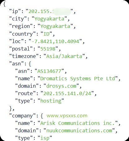 OrangeVPS香港Equinix VPS ipinfo.io是否住宅ip检测