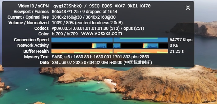 justhost瑞典VPS看youtube