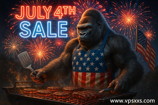 GorillaServers2025年美国独立日促销