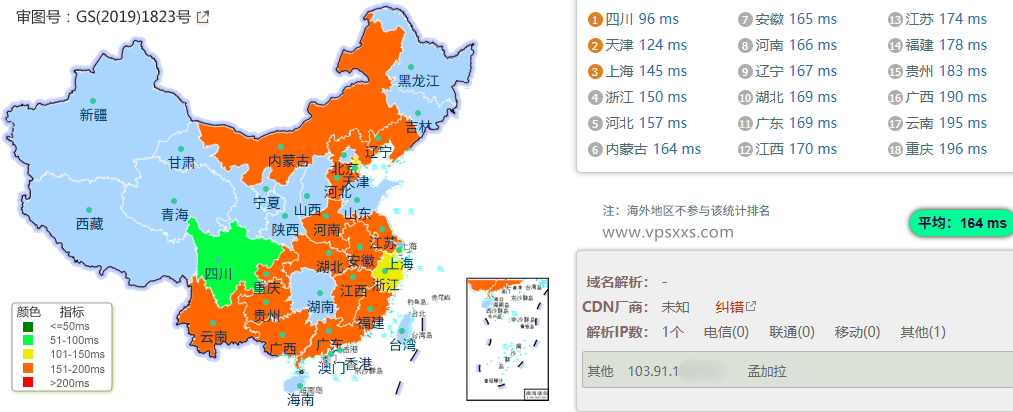 HostDare美国AMD VPS国内ping