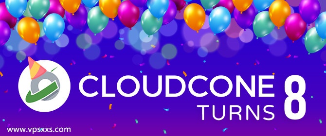 cloudcone成立八周年优惠促销