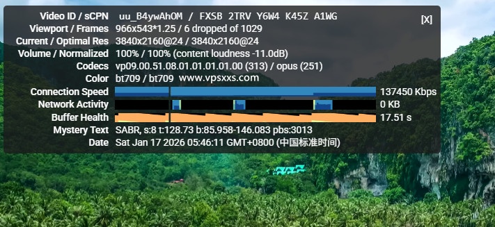 Jtti香港轻量云服务器看youtube