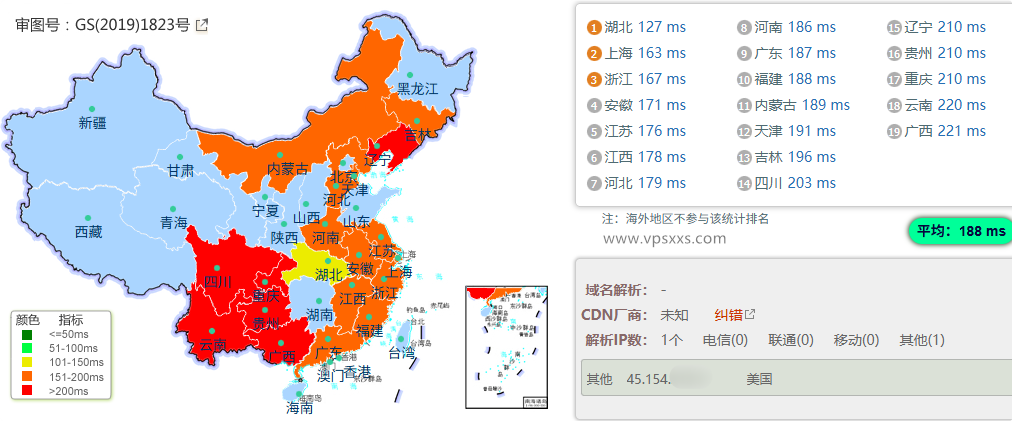Tudcloud美国西雅图VPS国内ping