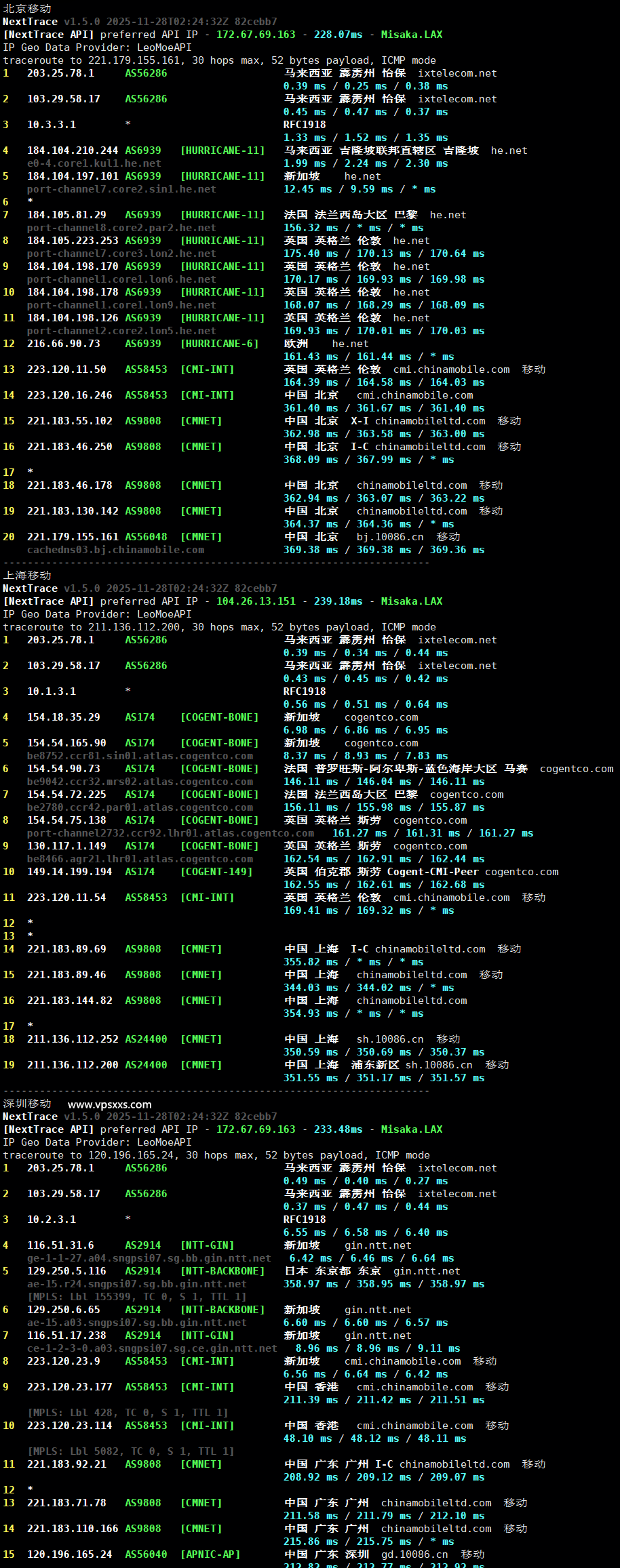 WePC马来西亚TikTok VPS移动回程路由
