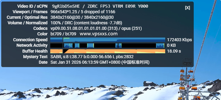 AkileCloud德国BGP VPS看youtube