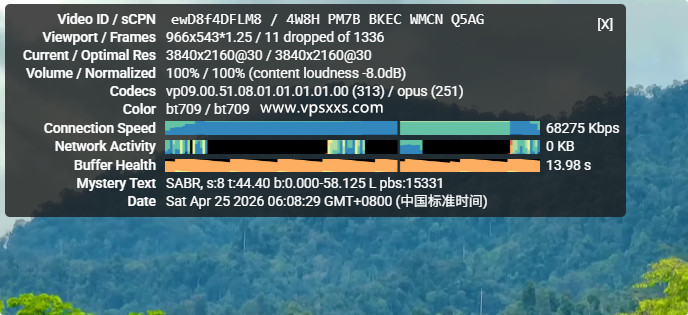 NovixLink美国GTT VPS看youtube