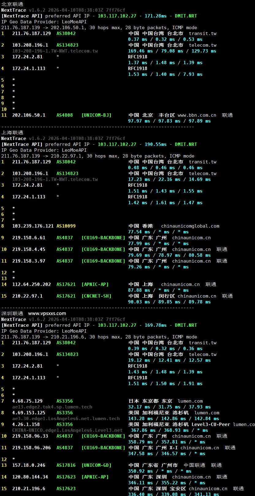 WePC台湾TikTok直播专用VPS联通回程路由