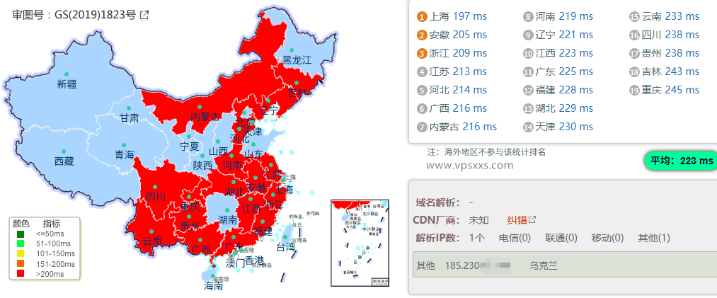Friendhosting美国纽约VPS国内ping