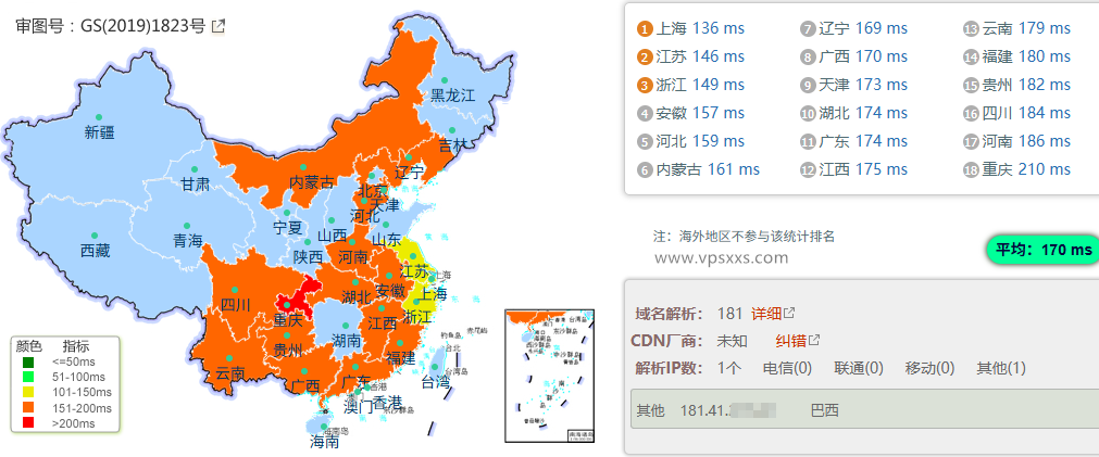 OrangeVPS美国洛杉矶VPS国内ping