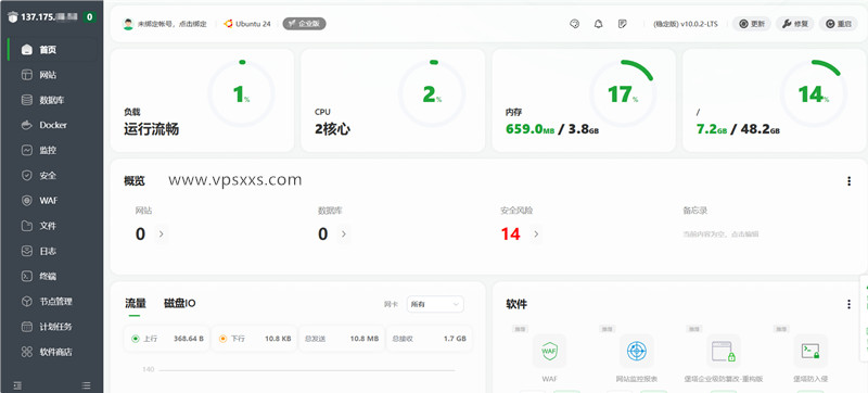 RAKsmart美国硅谷国际BGP VPS安装宝塔建站面板