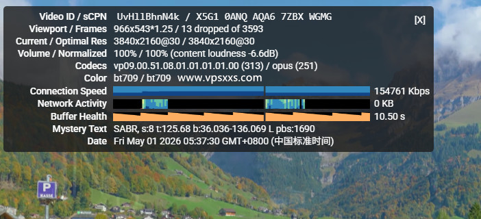 RAKsmart马来西亚大陆优化VPS看youtube