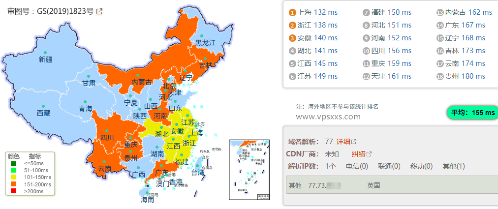 DediOne美国洛杉矶CN2 VPS国内ping