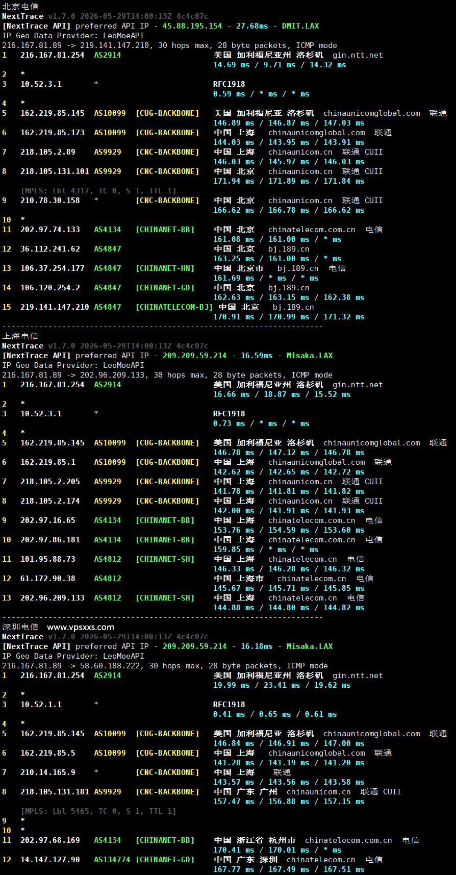 ZgoCloud洛杉矶AMD ISP VPS电信回程路由