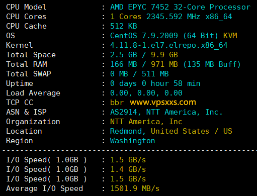 ZgoCloud洛杉矶AMD ISP VPS硬件测试