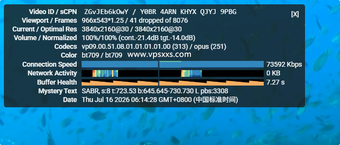 VPS.CAT美国NTT双ISP VPS看youtube