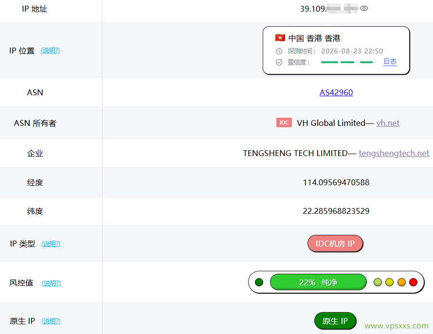 极点云香港CMI VPS ping0是否家庭IP检测