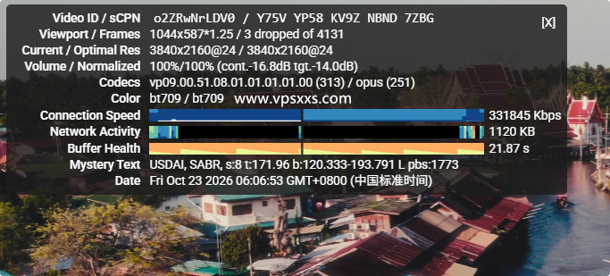 JoysolData香港优化B VPS看youtube